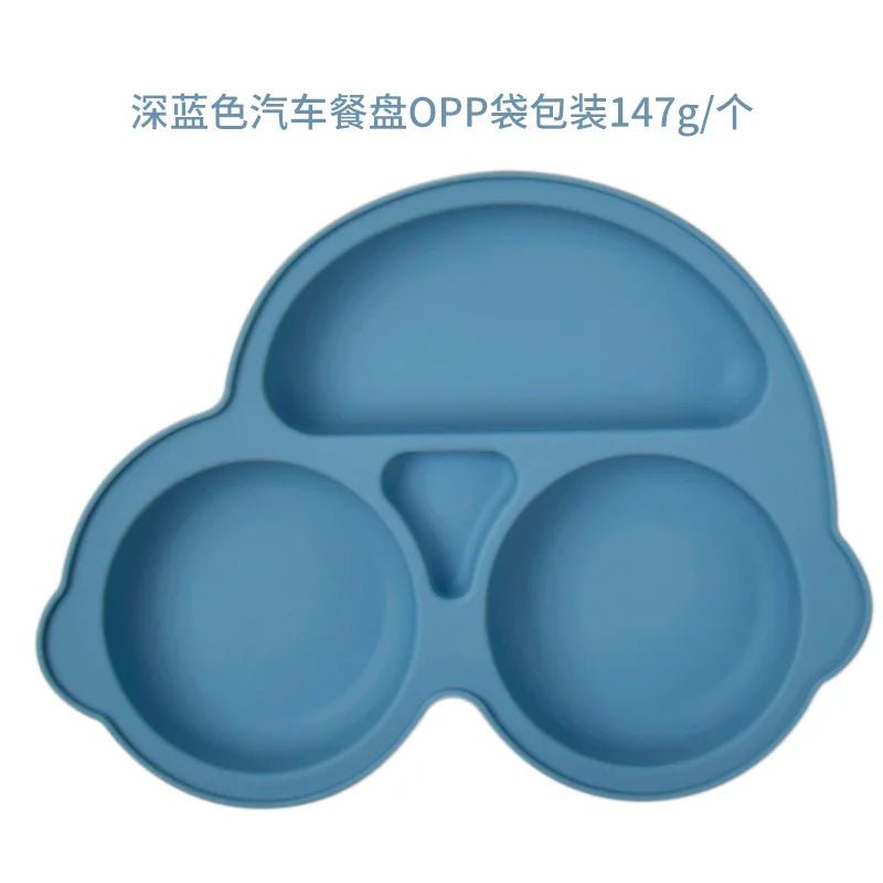 Baby Safe Silicone Dining Plate Suction Cartoon Bowl - BabyHaven