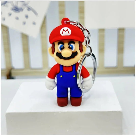 Super Mario 3D Cartoon Keychain Mario Bros Characters Model - BabyHaven