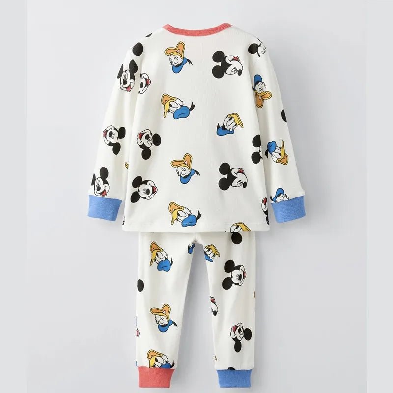 Full Print Minnie Mouse Baby Girls 2 Piece Autumn Pjs Set - BabyHaven