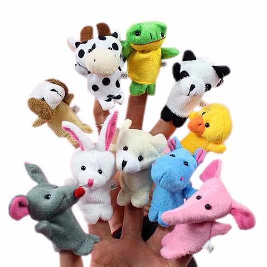10 Pcs Cartoon Hand Doll Finger Puppet Baby Children Toy - BabyHaven