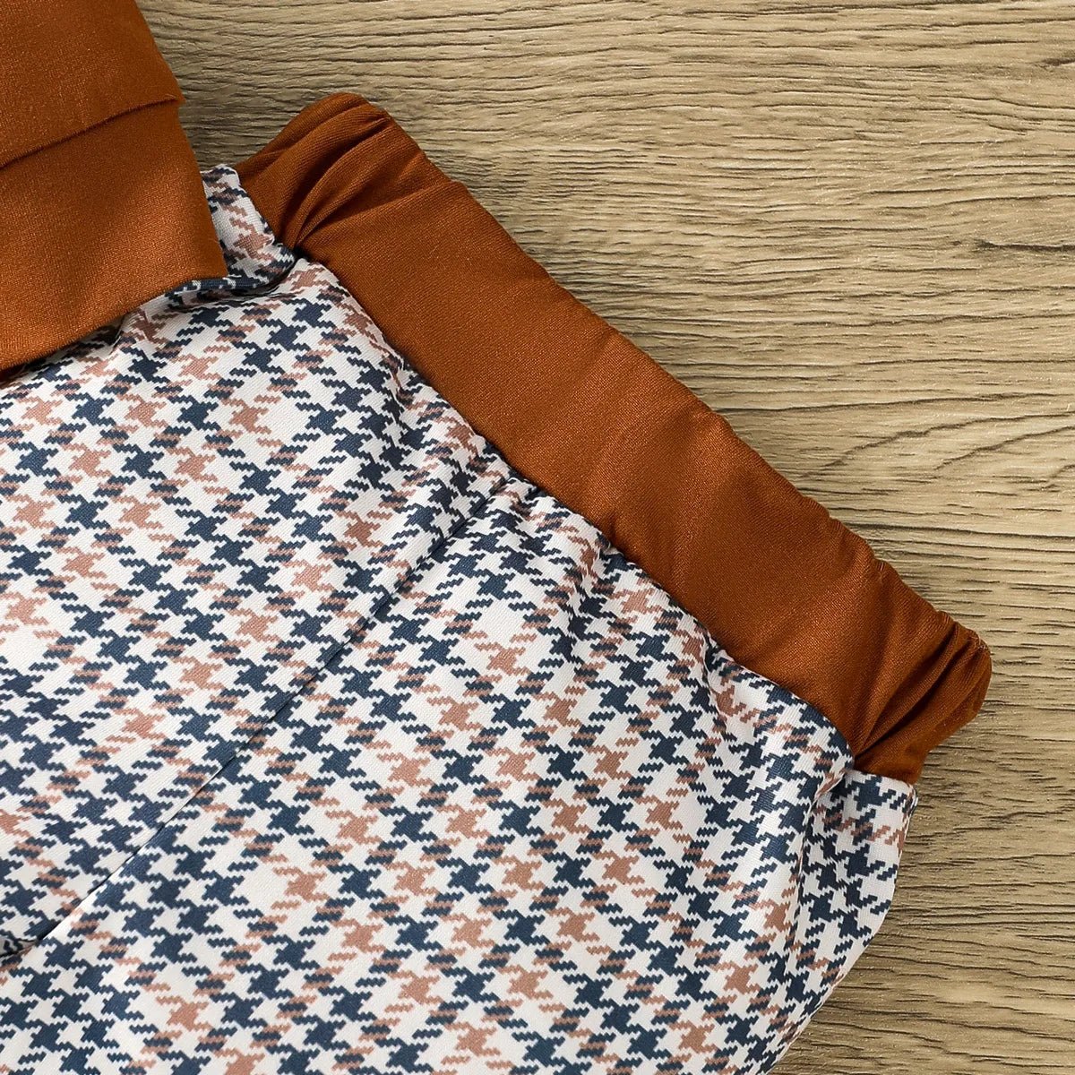 Baby Boys Bear Pattern Gentleman Style Romper Set for Infants - BabyHaven