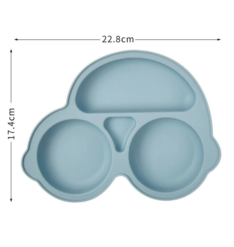 Baby Safe Silicone Dining Plate Suction Cartoon Bowl - BabyHaven