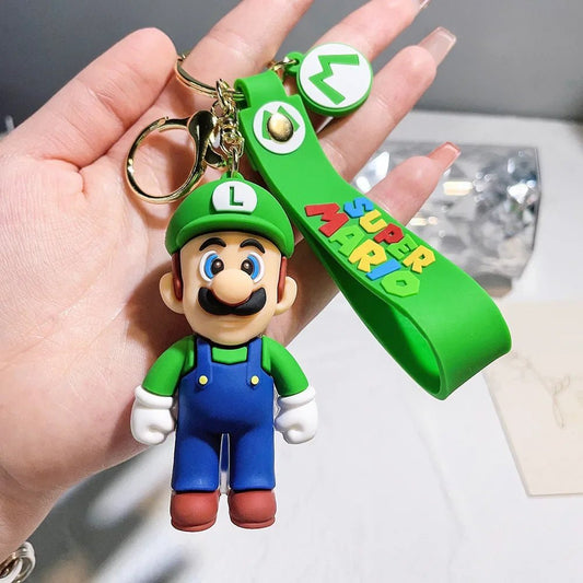 Super Mario 3D Cartoon Keychain Mario Bros Characters Model - BabyHaven