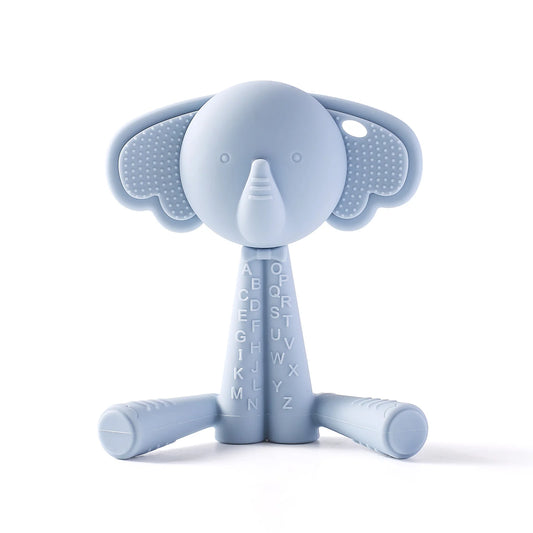 Baby Teether Silicone Teething Toys for Infant Baby Acessories 0 12 Months Baby Silicone Baby Toys Teether Gum Cartoon Rattle - BabyHaven