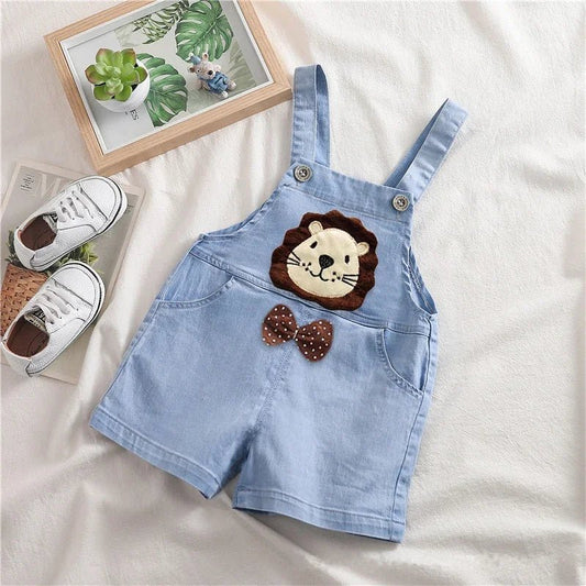 Summer Overalls Shorts Boys Girls Denim Jumpsuits - BabyHaven