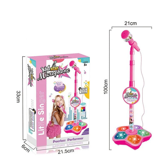 Kids Microphone with Stand Karaoke Educational Music Toy - BabyHaven
