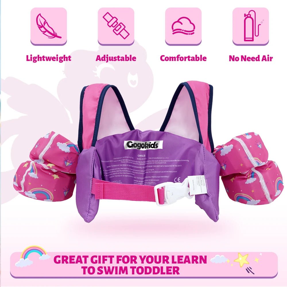 Swim Buoyancy Vest Baby Swim Vest Swimming Ring Tube For Kids Swimming Arm Rings Life Jacket Flosat Water Play Equipment - BabyHaven