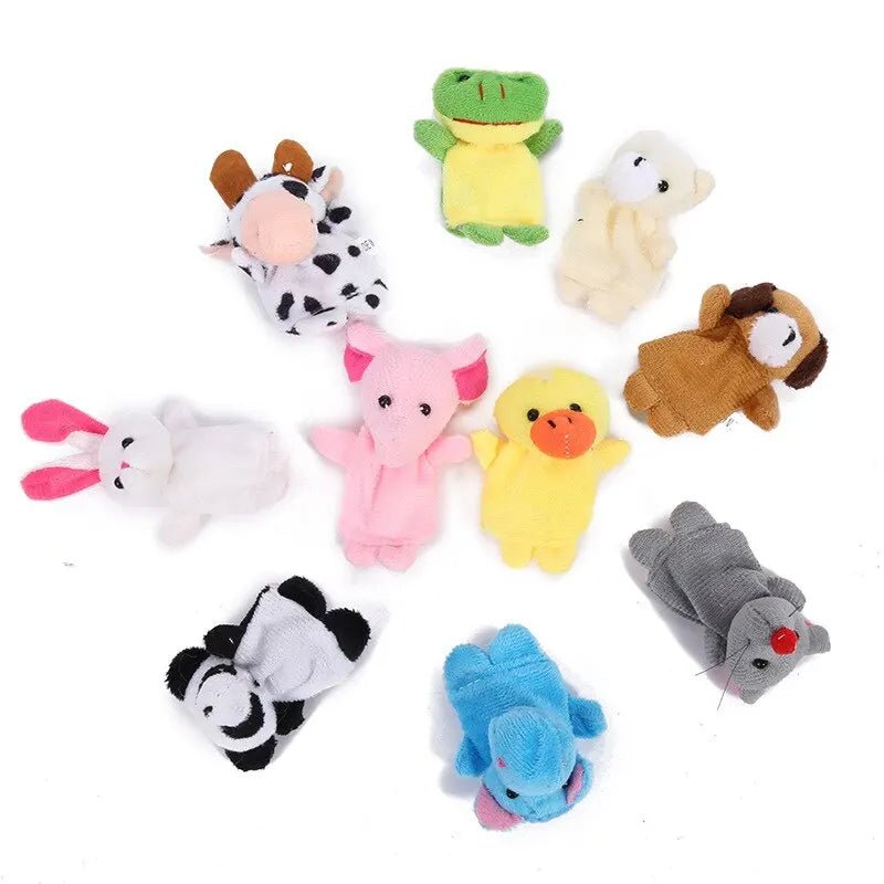 10 Pcs Cartoon Hand Doll Finger Puppet Baby Children Toy - BabyHaven