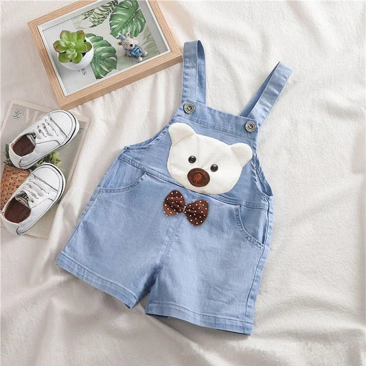 Summer Overalls Shorts Boys Girls Denim Jumpsuits - BabyHaven