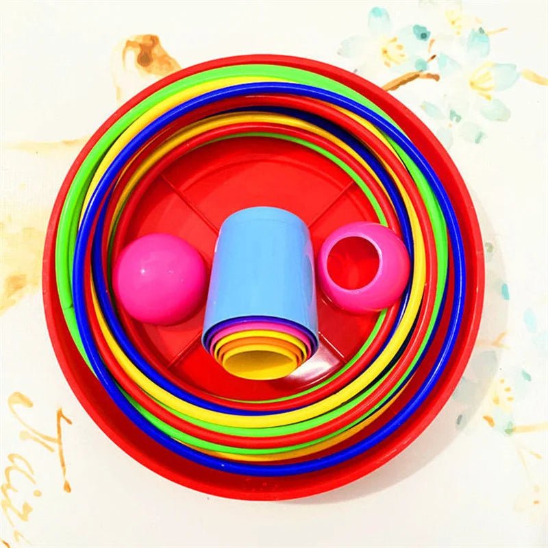Children Throw Circle Game Ferrule Stacked Toys Fun Indoor Outdoor Parent - Child Interactive - BabyHaven