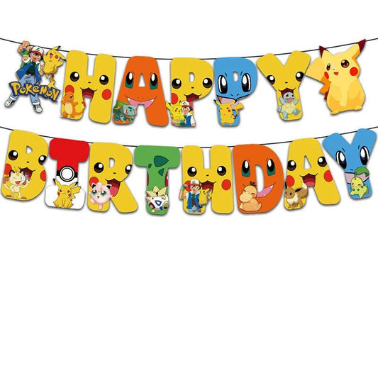 Pokemon Birthday Party Decoration Pikachu Lightning Balloon Set - BabyHaven