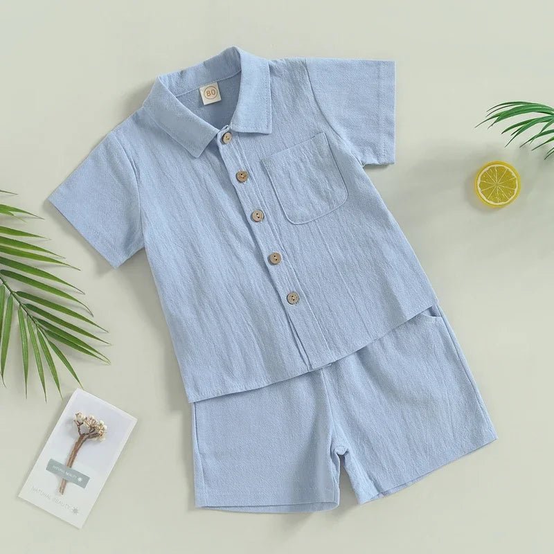 Baby Boy Summer Clothes Toddler Infant T-Shirt Shorts Set - BabyHaven