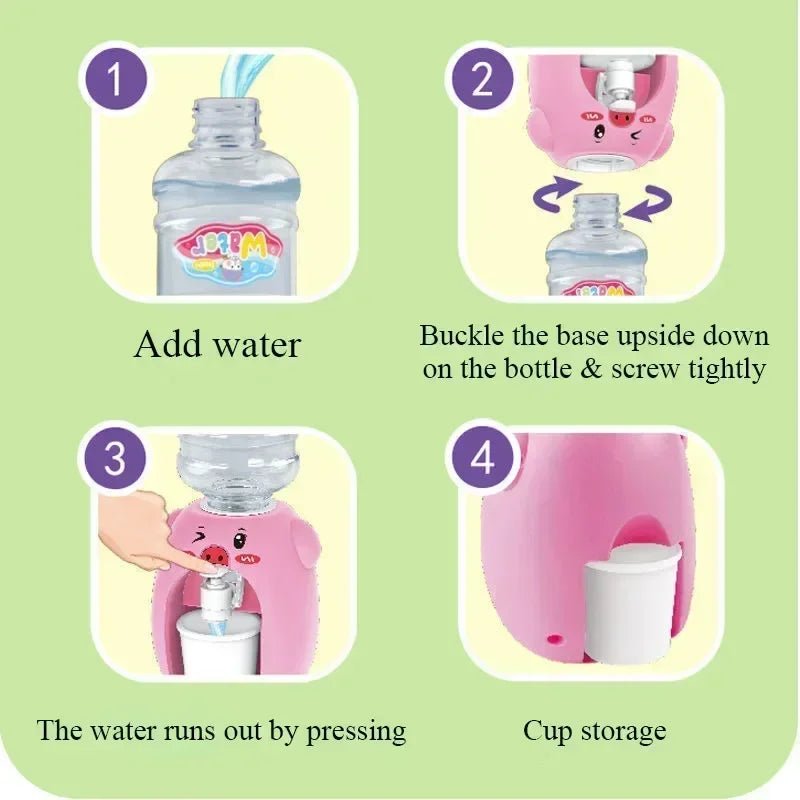 Mini Water Dispenser Cute Baby Toy Drinking Water Cooler - BabyHaven