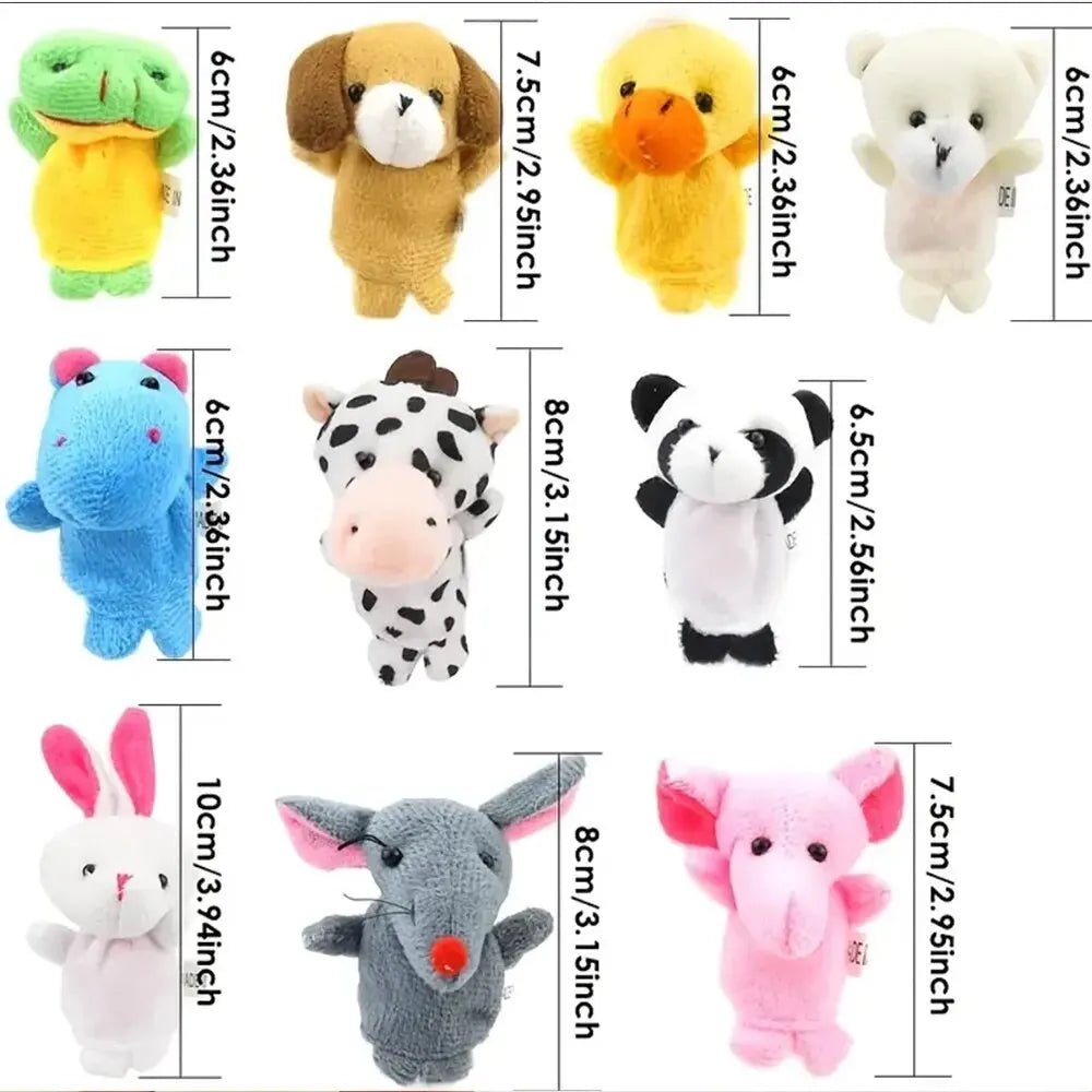 10 Pcs Cartoon Hand Doll Finger Puppet Baby Children Toy - BabyHaven