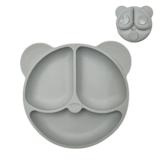 Baby Safe Silicone Dining Plate Suction Cartoon Bowl - BabyHaven