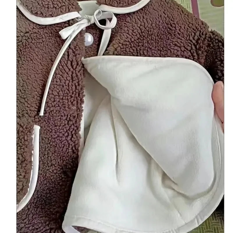 Baby Girls Warm Winter Coats Faux Fur Teddy Coat Lamb Kids Clothes Infant Overcoat Snow Suit Girls Boys Clothing 2 3 4 6 7 Years