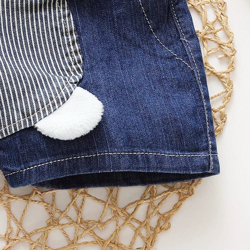 Summer Overalls Shorts Boys Girls Denim Jumpsuits - BabyHaven