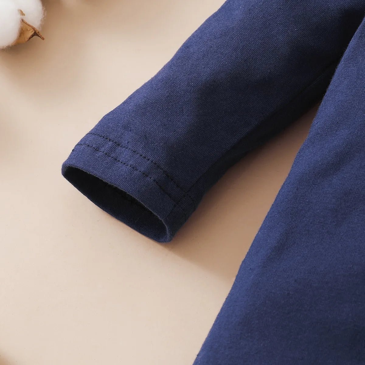 0 - 12 Months Newborn Baby Boy Bodysuit Long Sleeve Letter Print Jumpsuit and Hat Fashion Cute Daily Wear - BabyHaven