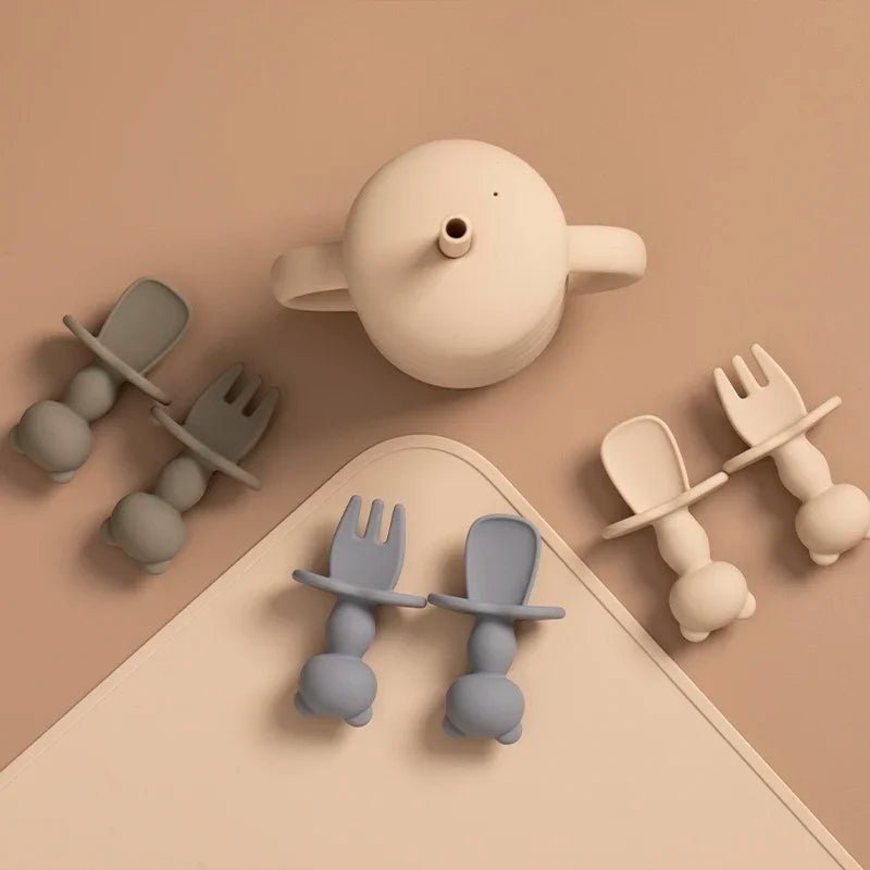 Food Grade Infant Soft Silicone Feeding Tableware Set for Kids - BabyHaven