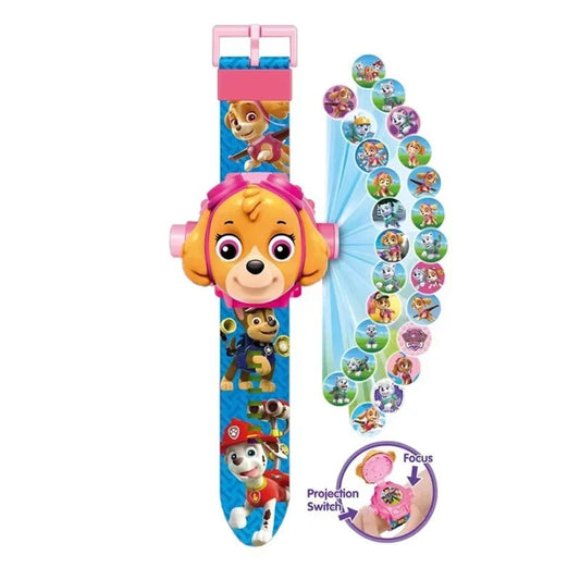 Paw Patrol Toys Set 3D Projection Watch Dog Puppy Gift - BabyHaven