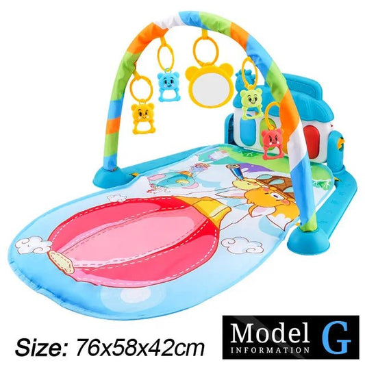 Baby Fitness Stand Music Play Gym Toys Newborn 0 - 36 Months - BabyHaven
