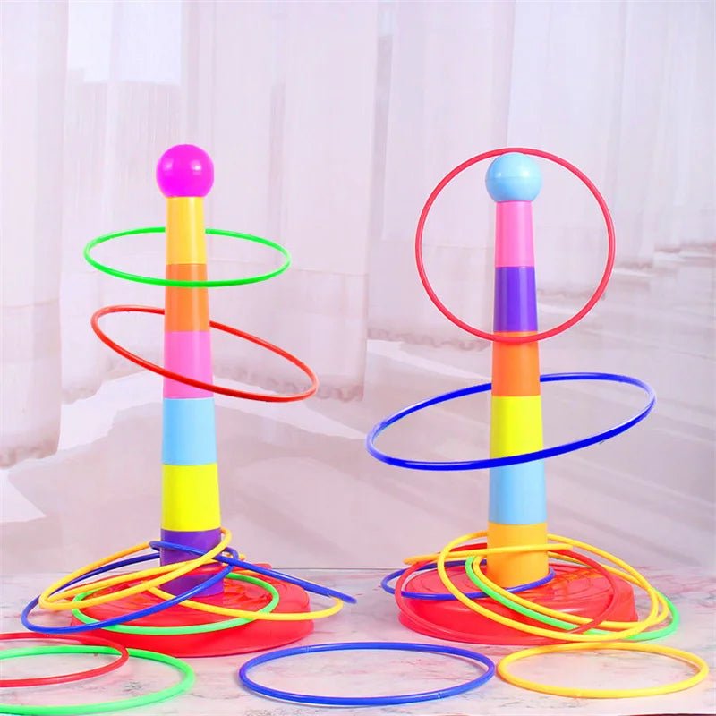 Children Throw Circle Game Ferrule Stacked Toys Fun Indoor Outdoor Parent - Child Interactive - BabyHaven