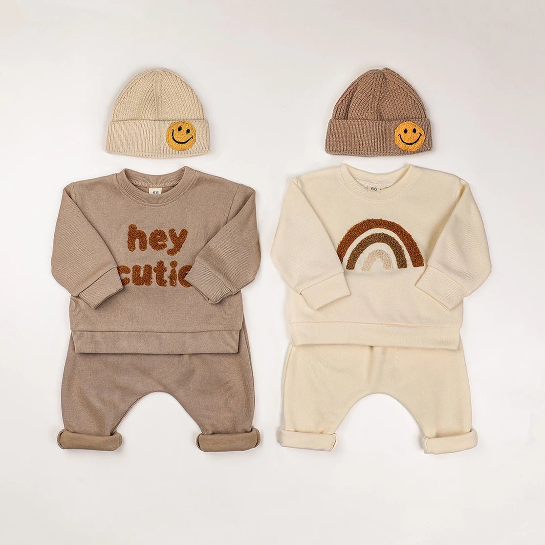 Europe Baby Cotton Knitting Clothing Sets Kids Boys Girls 2PCS Outfits - BabyHaven