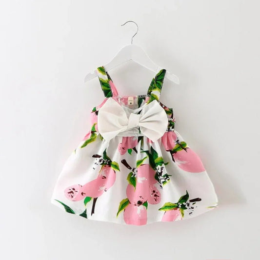 New Cute Printed Sleeveless Newborn Princess Dress - BabyHaven