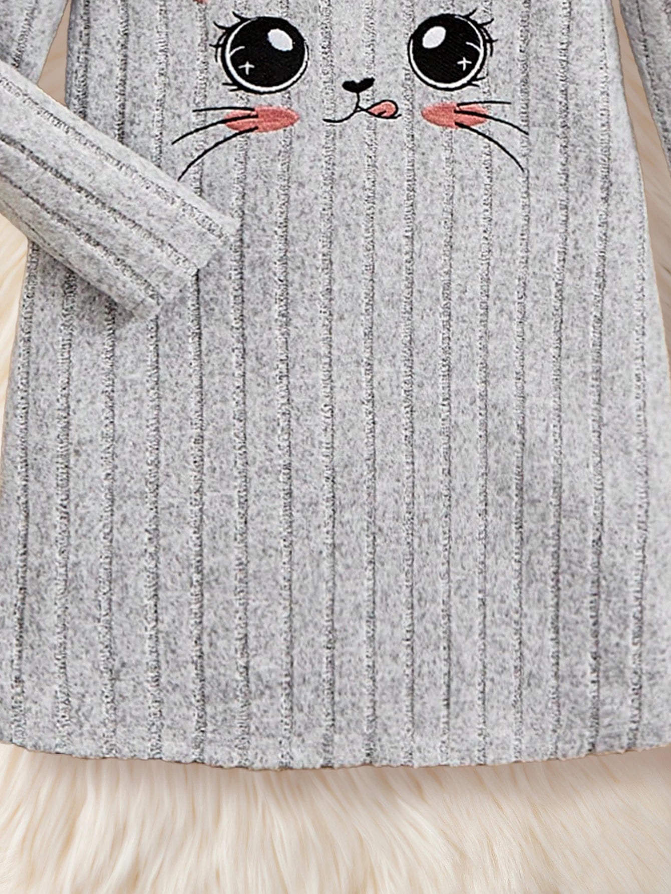Summer Girls Dress Long Sleeve Hooded Striped 4 - 7Y - BabyHaven