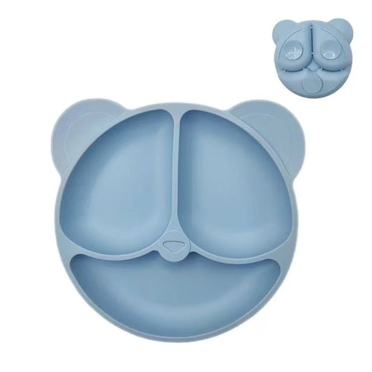 Baby Safe Silicone Dining Plate Suction Cartoon Bowl - BabyHaven