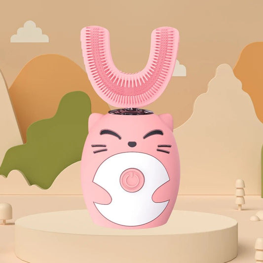 Sonic Electric Toothbrush Kids U - shaped Smart 360 Degrees Ultrasonic - BabyHaven