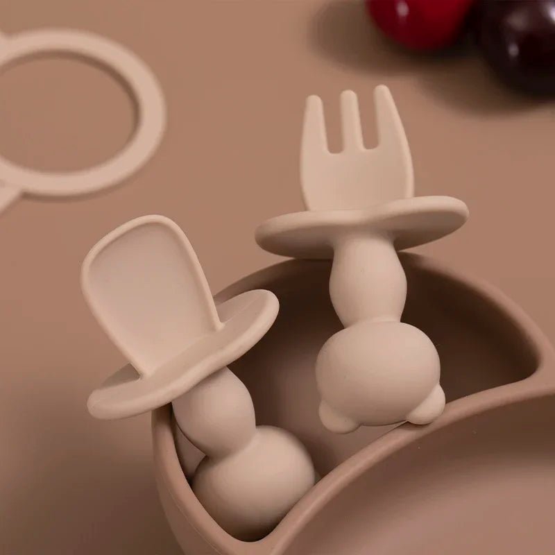 Food Grade Infant Soft Silicone Feeding Tableware Set for Kids - BabyHaven