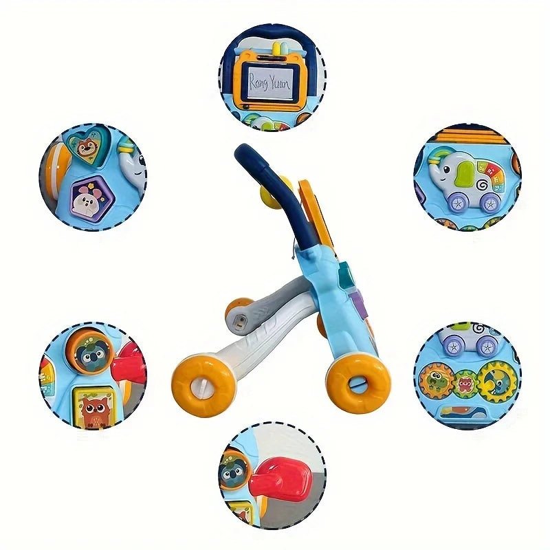 Baby Walker 2 - in - 1 For Interactive Learning And Fun - BabyHaven