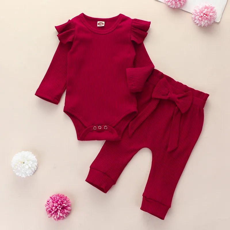 Infant Autumn Baby Girl Clothes Pant Sets Spring Autumn Newborn Children's Top and Bottom Clothes Sets Baby Items Clothing - BabyHaven
