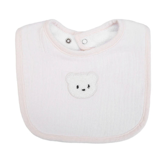 Cute Bear Muslin Cotton Baby Bibs U - Absorbent Pockets - BabyHaven