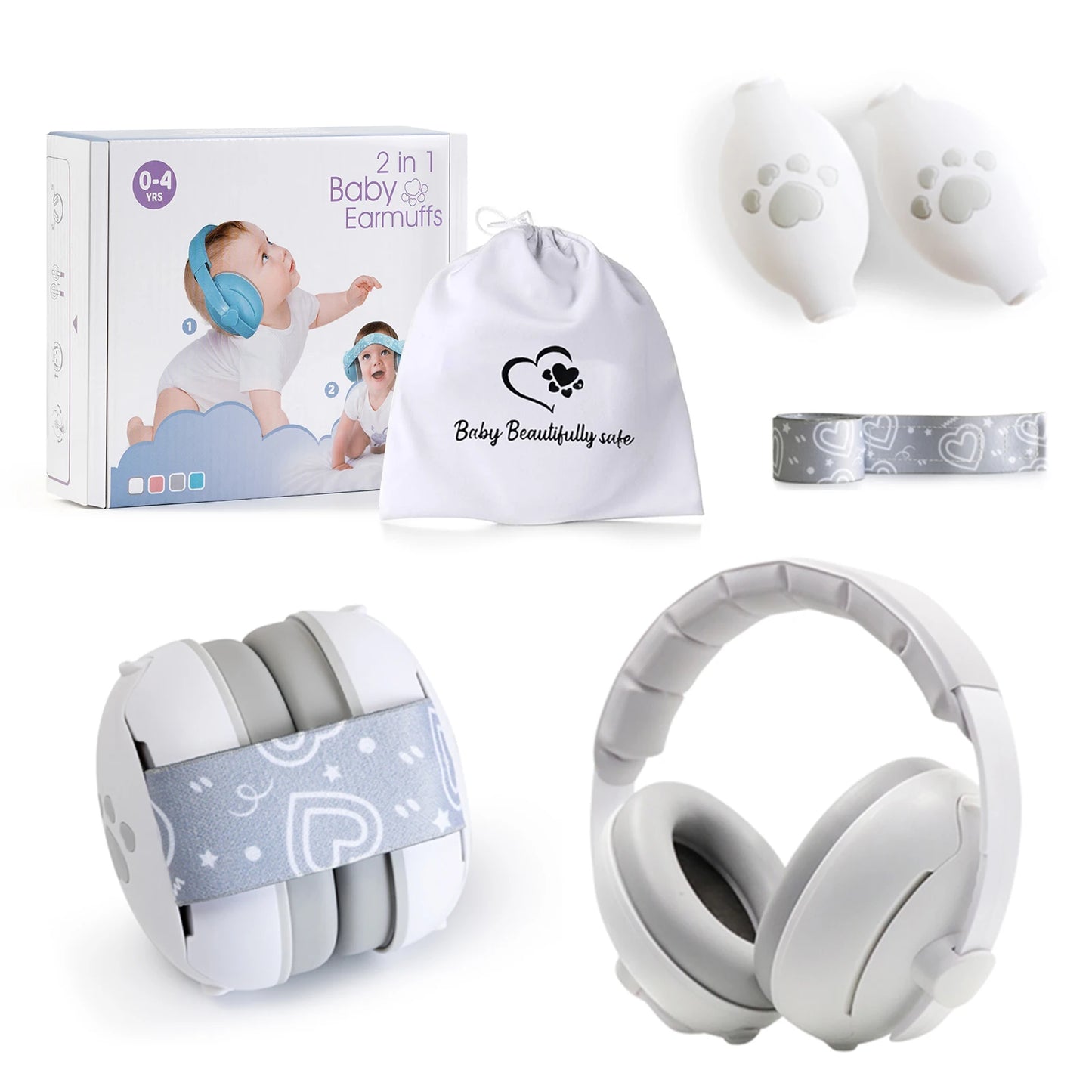 Infant Earplugs Hearing Protection Noise Canceling Headset - BabyHaven