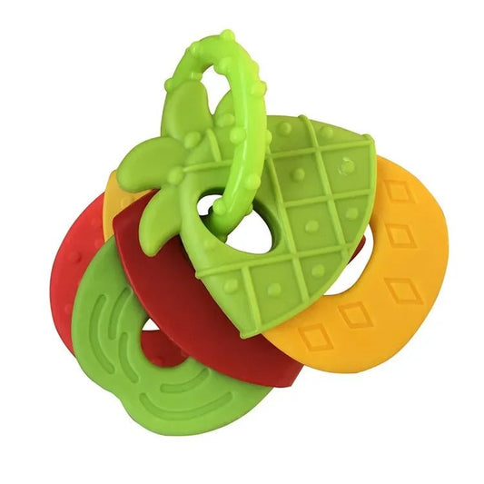 Baby Fruit Style Soft Rubber Rattle Teether Toy Kid - BabyHaven
