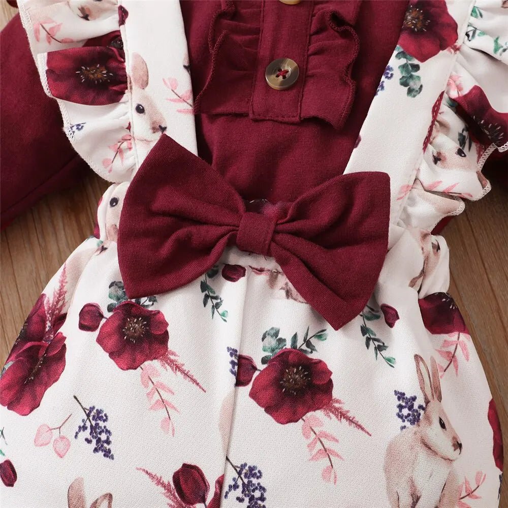 Months Newborn Baby Girl 3PCS Clothes Set Outfit Cute - BabyHaven