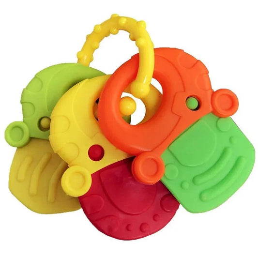 Baby Fruit Style Soft Rubber Rattle Teether Toy Kid - BabyHaven