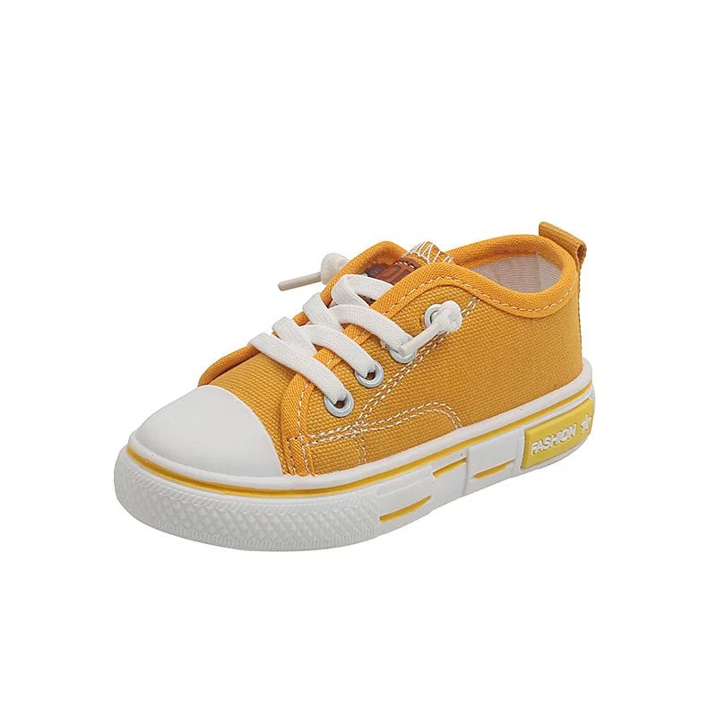 Spring New Kids Canvas Shoes Solid Red Unisex Sneakers - BabyHaven