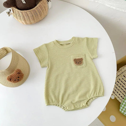 Summer Baby Clothing Set Solid Tee And Shorts 2 Pcs Boys Outfit - BabyHaven