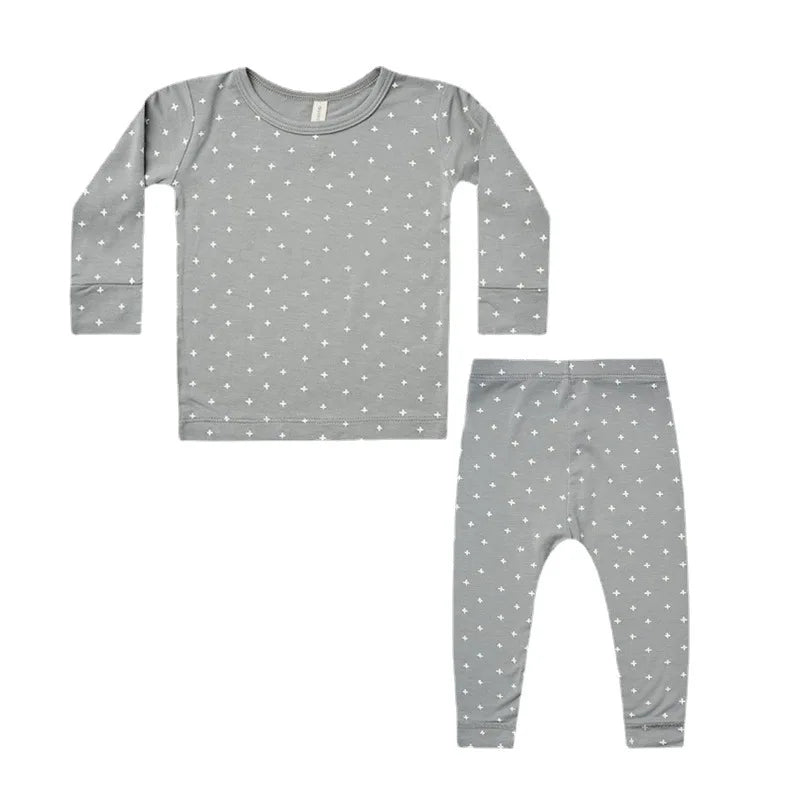 Newborn Kid baby Boys Girls Clothes set Long Sleeve Print T Shirt Top and Pant suit Homewear ModaL Cute 2pcs Outfits set - BabyHaven