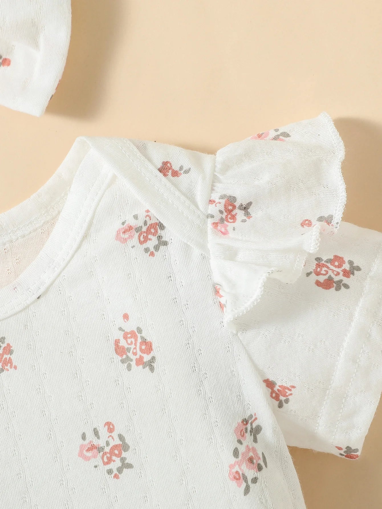 2pcs Newborn Baby Girls Floral Summer Cotton Pantsuit Set - BabyHaven