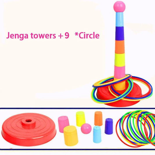 Children Throw Circle Game Ferrule Stacked Toys Fun Indoor Outdoor Parent - Child Interactive - BabyHaven