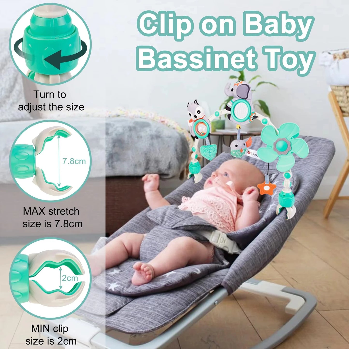 Baby Stroller Toy For Bed Mobile Infant Crib Rattles Newborn Baby Bed Hanging Rattle Baby Car Educational Baby Toys 0 12 Months - BabyHaven