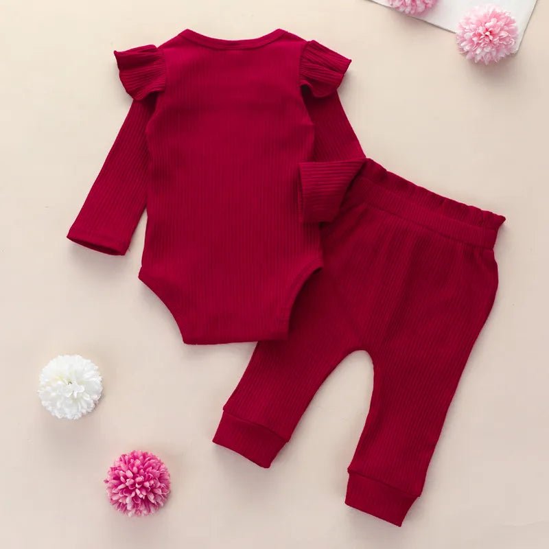Infant Autumn Baby Girl Clothes Pant Sets Spring Autumn Newborn Children's Top and Bottom Clothes Sets Baby Items Clothing - BabyHaven