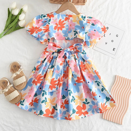 Girls Dresses Summer New Baby Girls Floral Dresses - BabyHaven