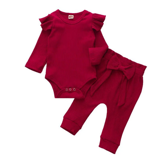 Infant Autumn Baby Girl Clothes Pant Sets Spring Autumn Newborn Children's Top and Bottom Clothes Sets Baby Items Clothing - BabyHaven