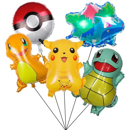 Pokemon Birthday Party Decoration Pikachu Lightning Balloon Set - BabyHaven