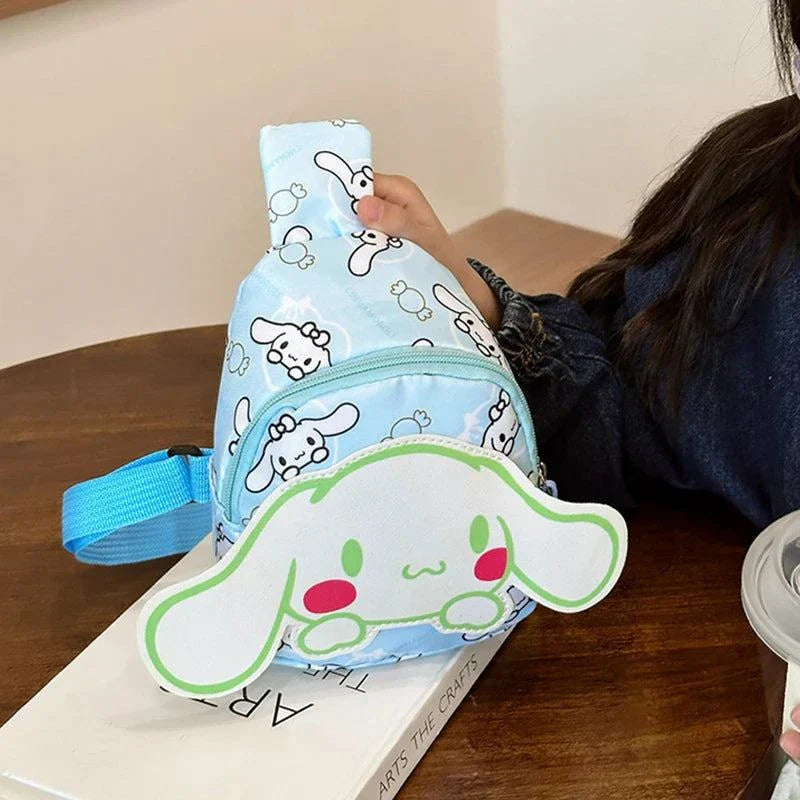 Hello Kitty bag with cute character design for kids, durable canvas, comfortable straps, and spacious interior.